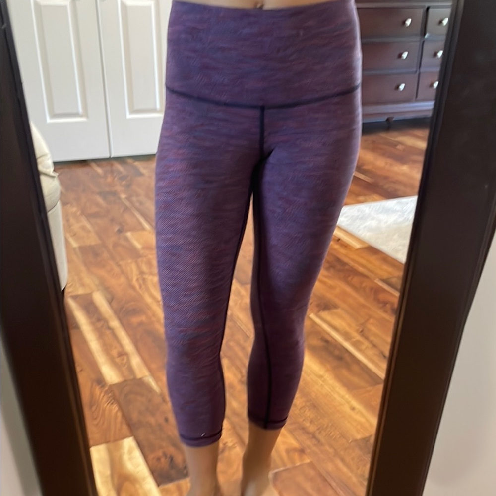 Lululemon Purple High-Waisted Leggings